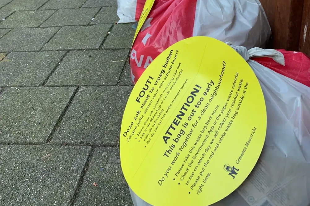 Adres op fout aangeboden afval onvoldoende bewijs