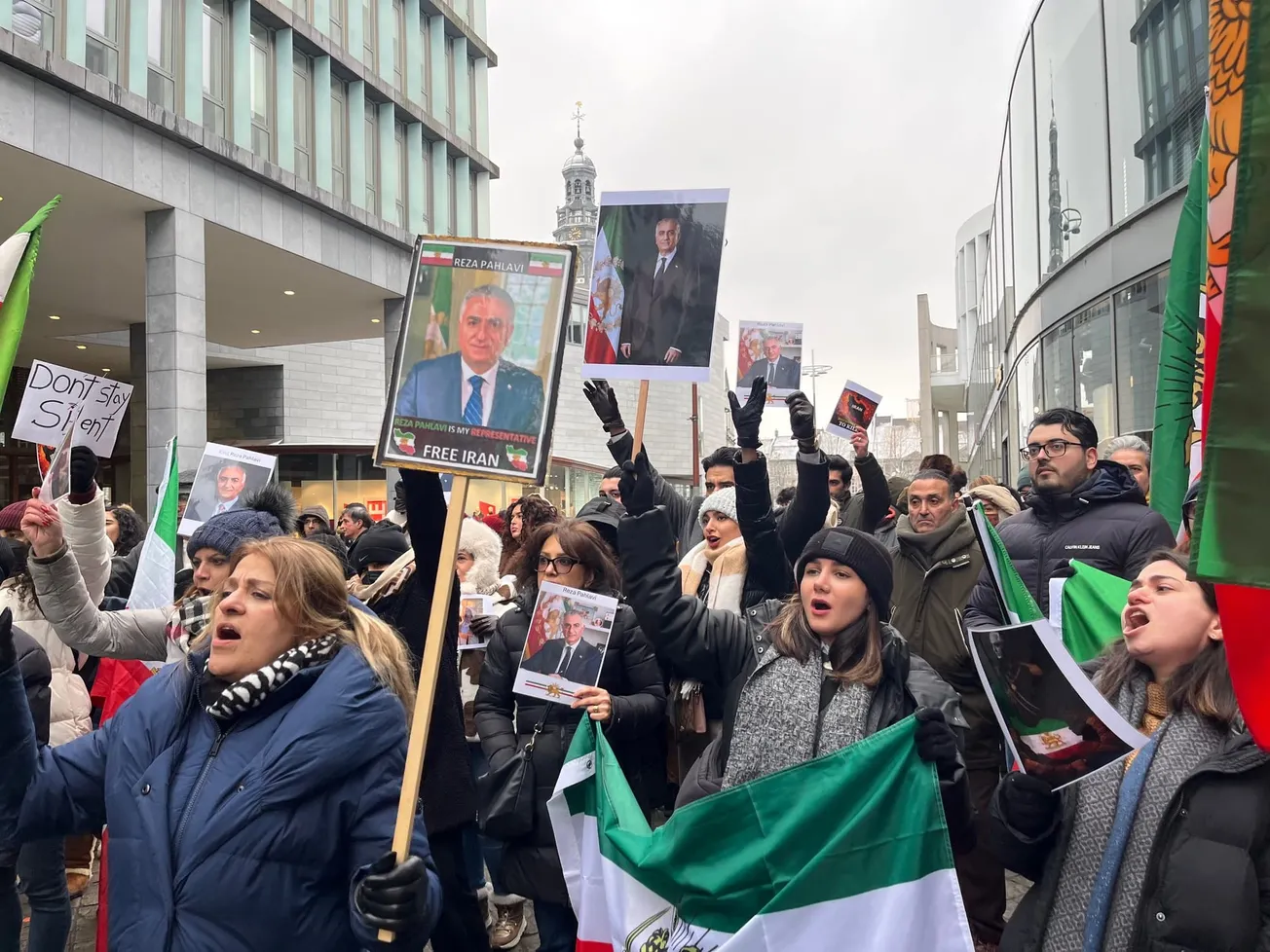 Demonstratie Iraniërs voor een vrij Iran