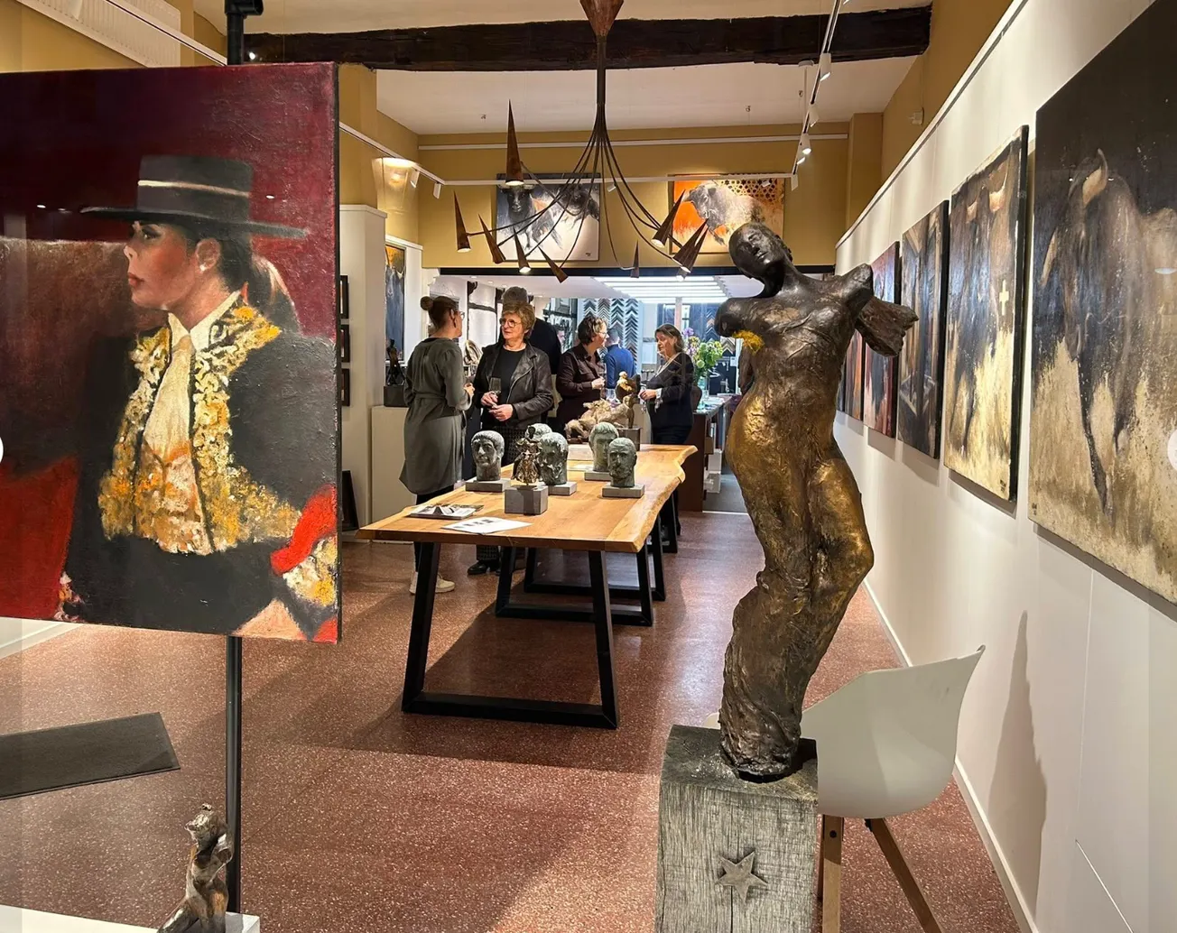 Vernissage expositie Wil van der Laan