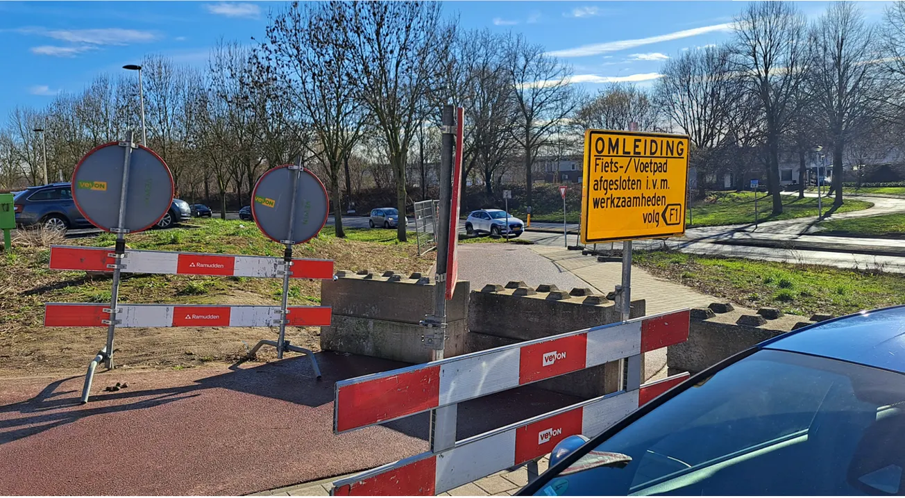 Te steil fietspad bij Terblijterweg wordt aangepakt