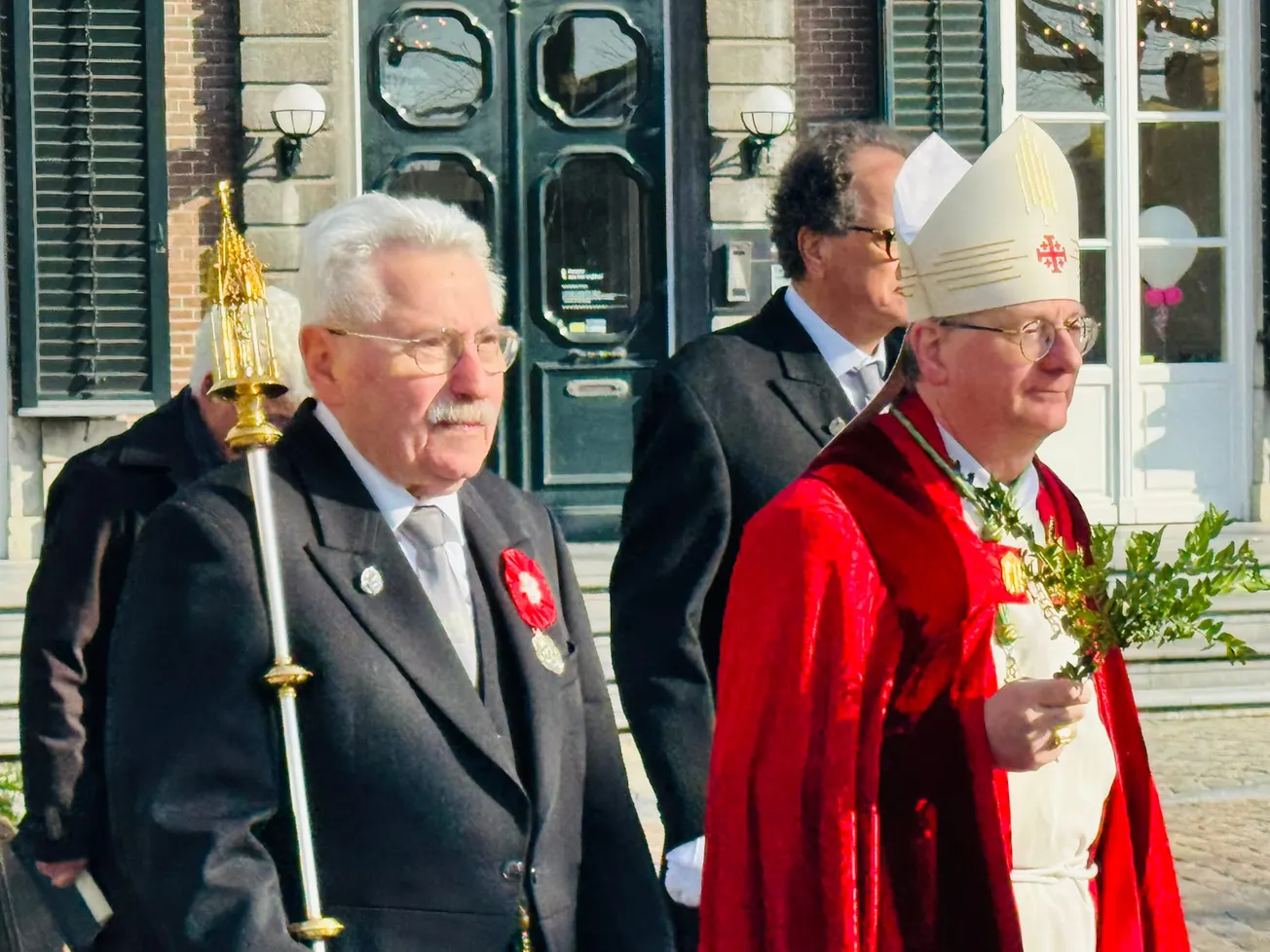 Palmpasen processie over het Vrijthof