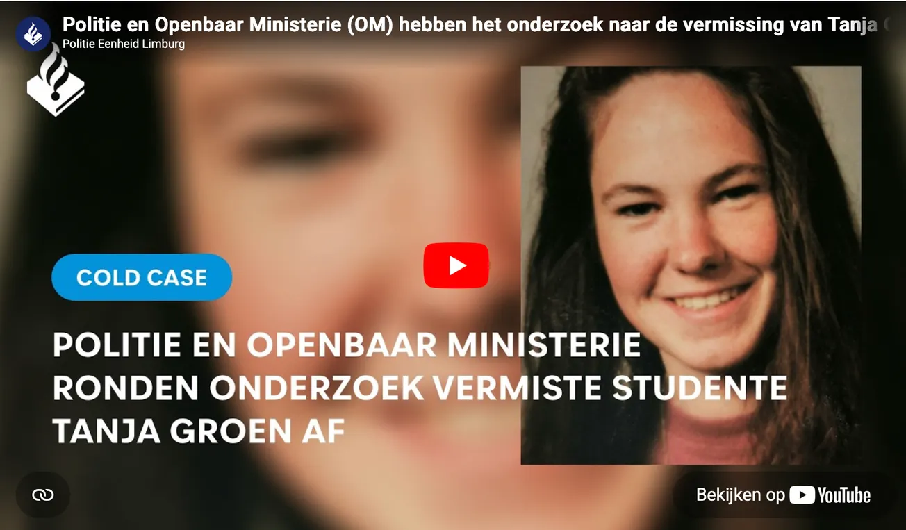 Na 33 jaar onderzoek Tanja Groen definitief gesloten