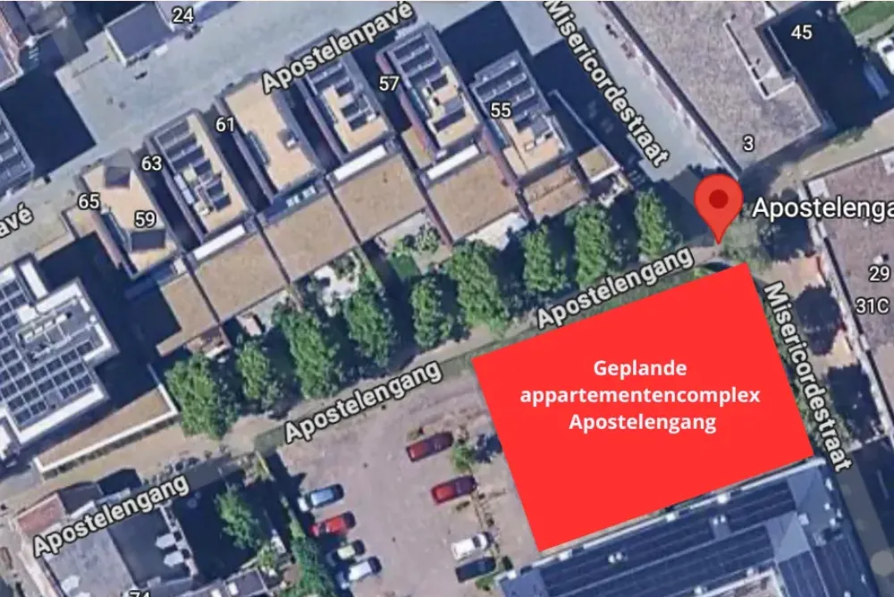 Uitspraak bouwplan Apostelengang: college heeft alle vrijheid