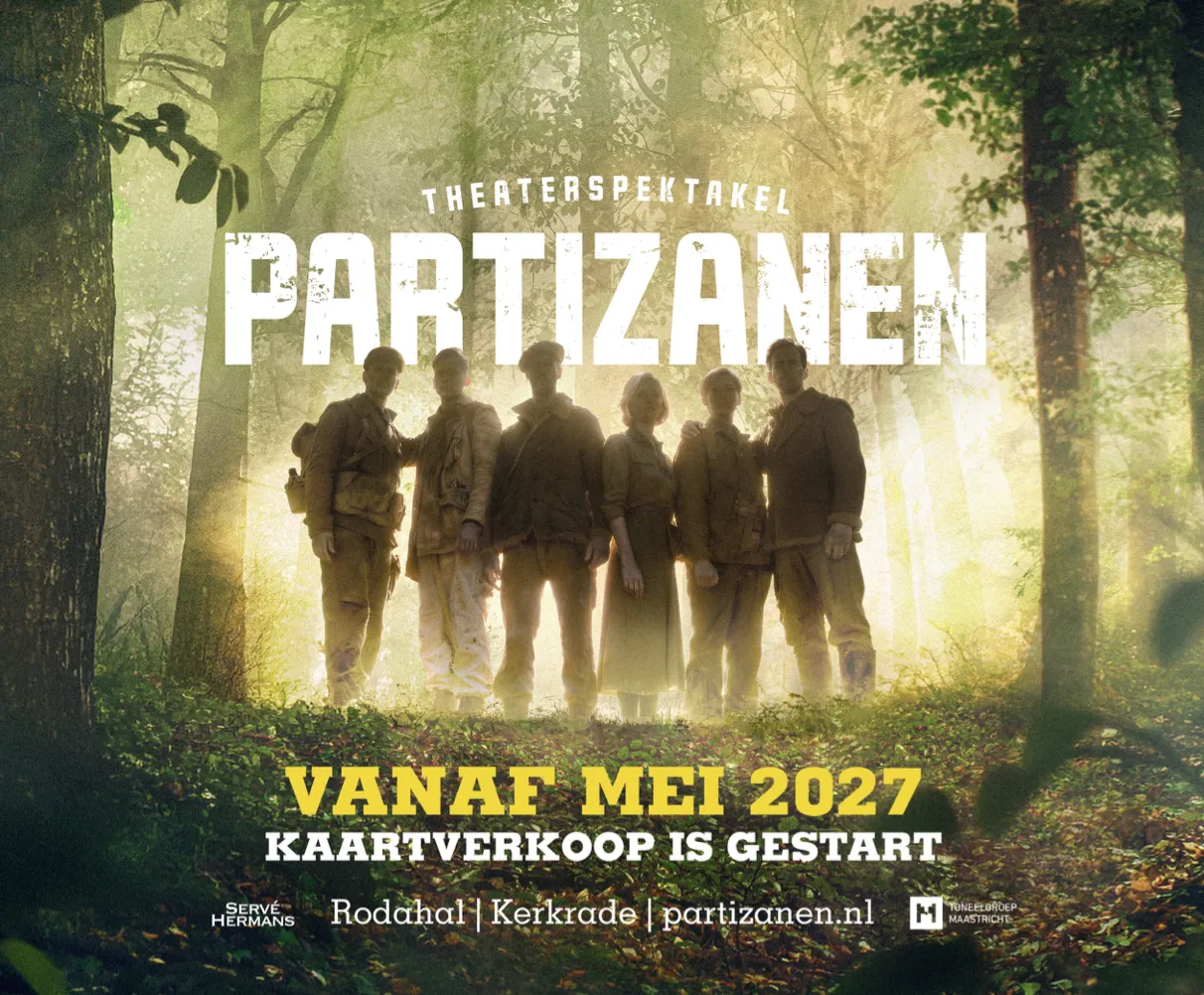 Partizanen vanaf mei 2027 te zien in Rodahal in Kerkrade
