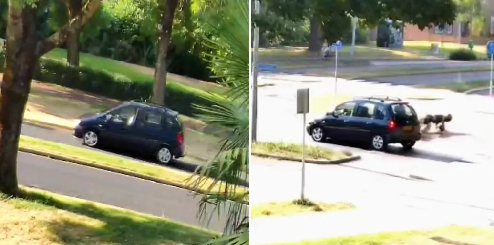Filmpje van doorrijder: wie kent deze blauwe Hyundai Matrix?