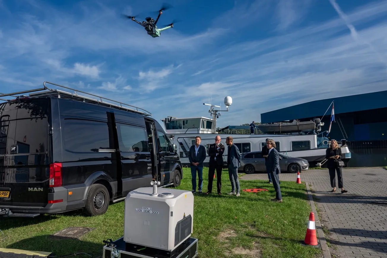 Drone gaat in donkere uren Beatrixhaven beveiligen