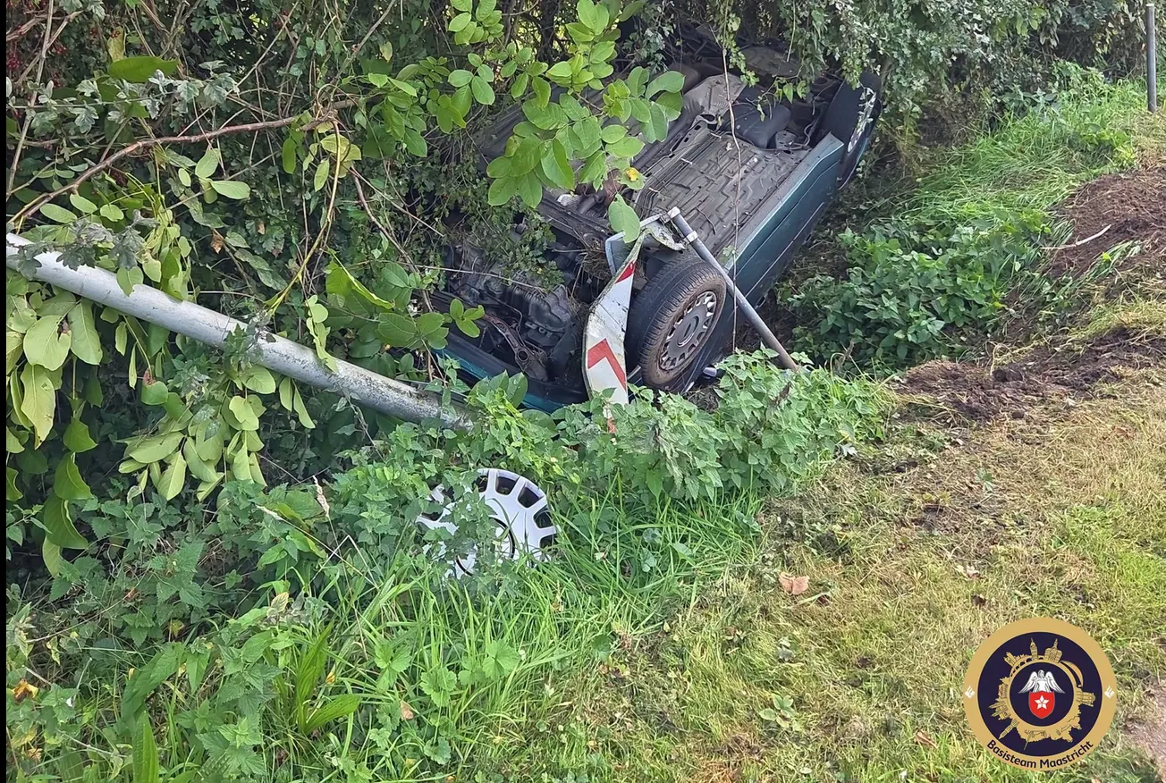 Uitwijkmanoeuvre eindigt in crash