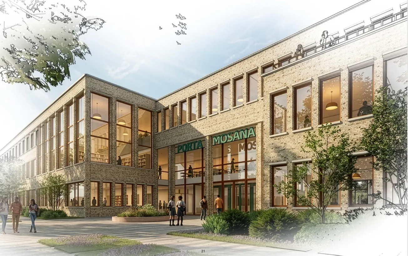 Nieuwbouw Porta Mosana aan groene Lyceumboulevard
