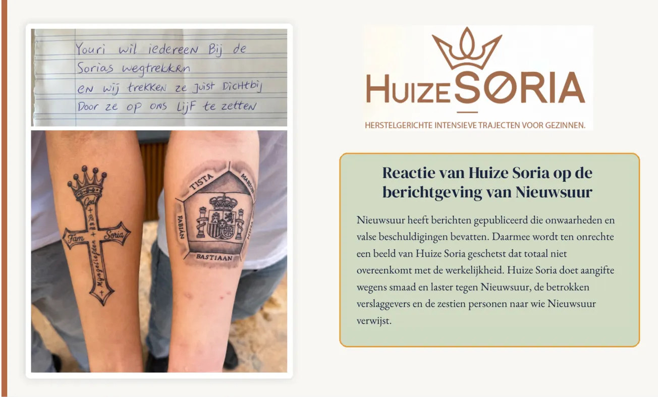Garnier vraagt spoedonderzoek naar betrokkenheid bij Huize Soria