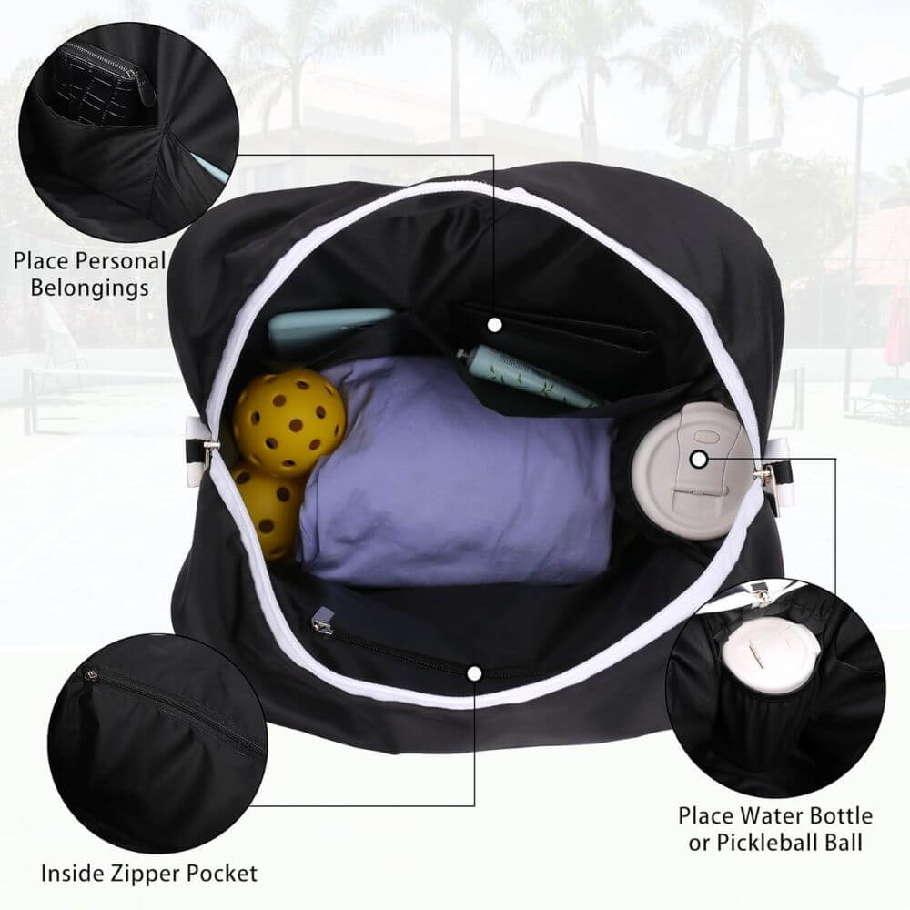 inside detail of pickleball bag