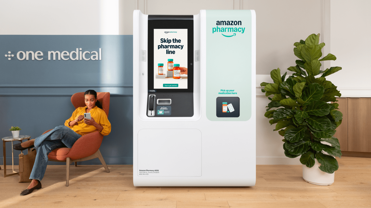 Amazon Announces Prescription Drugs Vending Machines