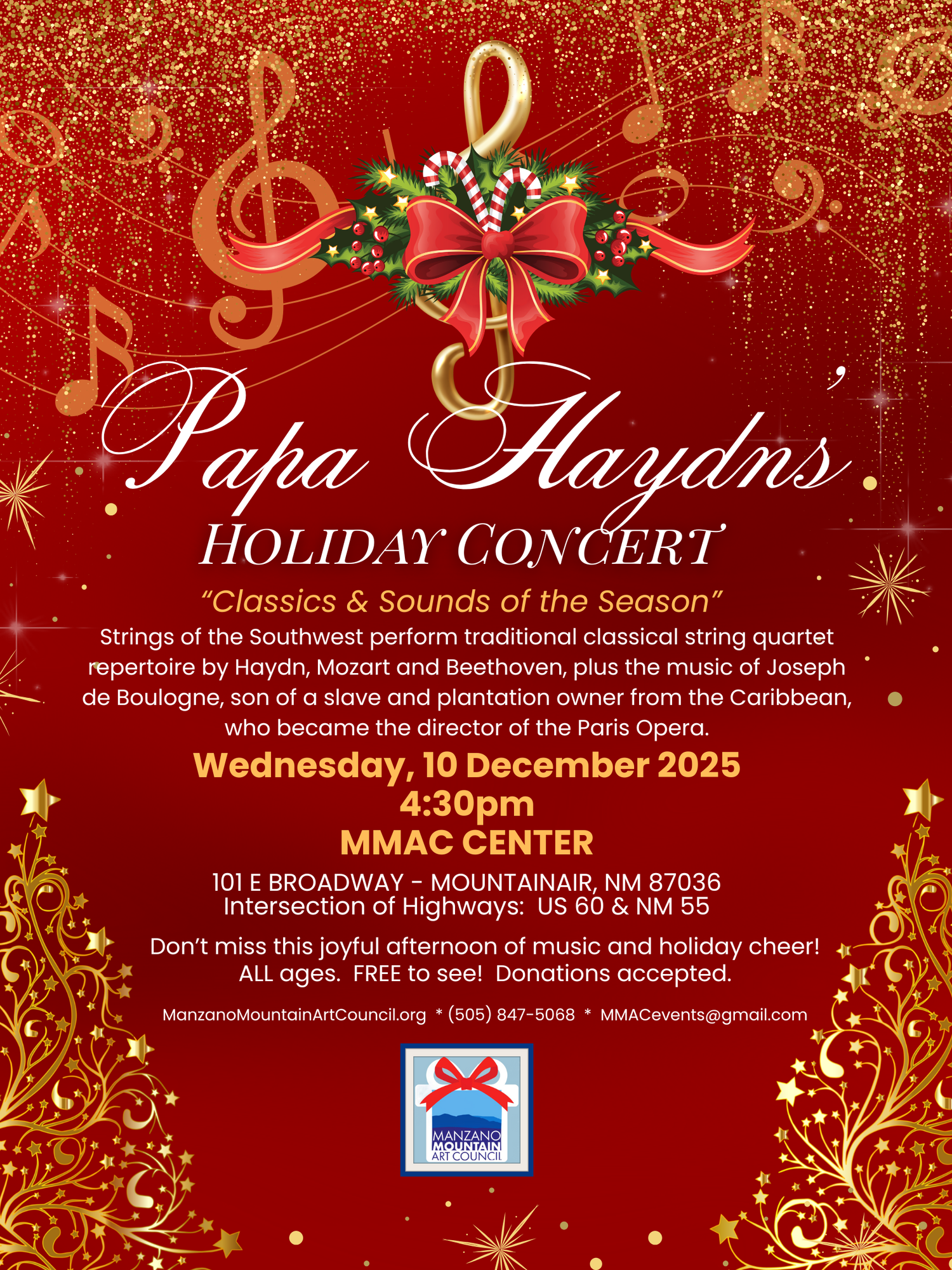 Papa Haydn's Holiday Concert: Classics & Sounds of the Season