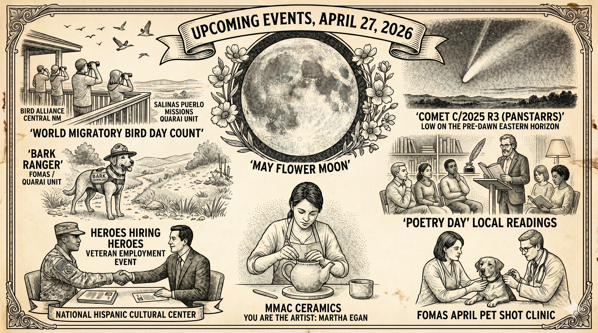 Upcoming Events for Monday, April 27, 2026