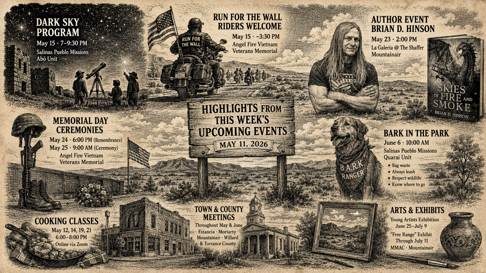 Upcoming Events for May 11, 2026