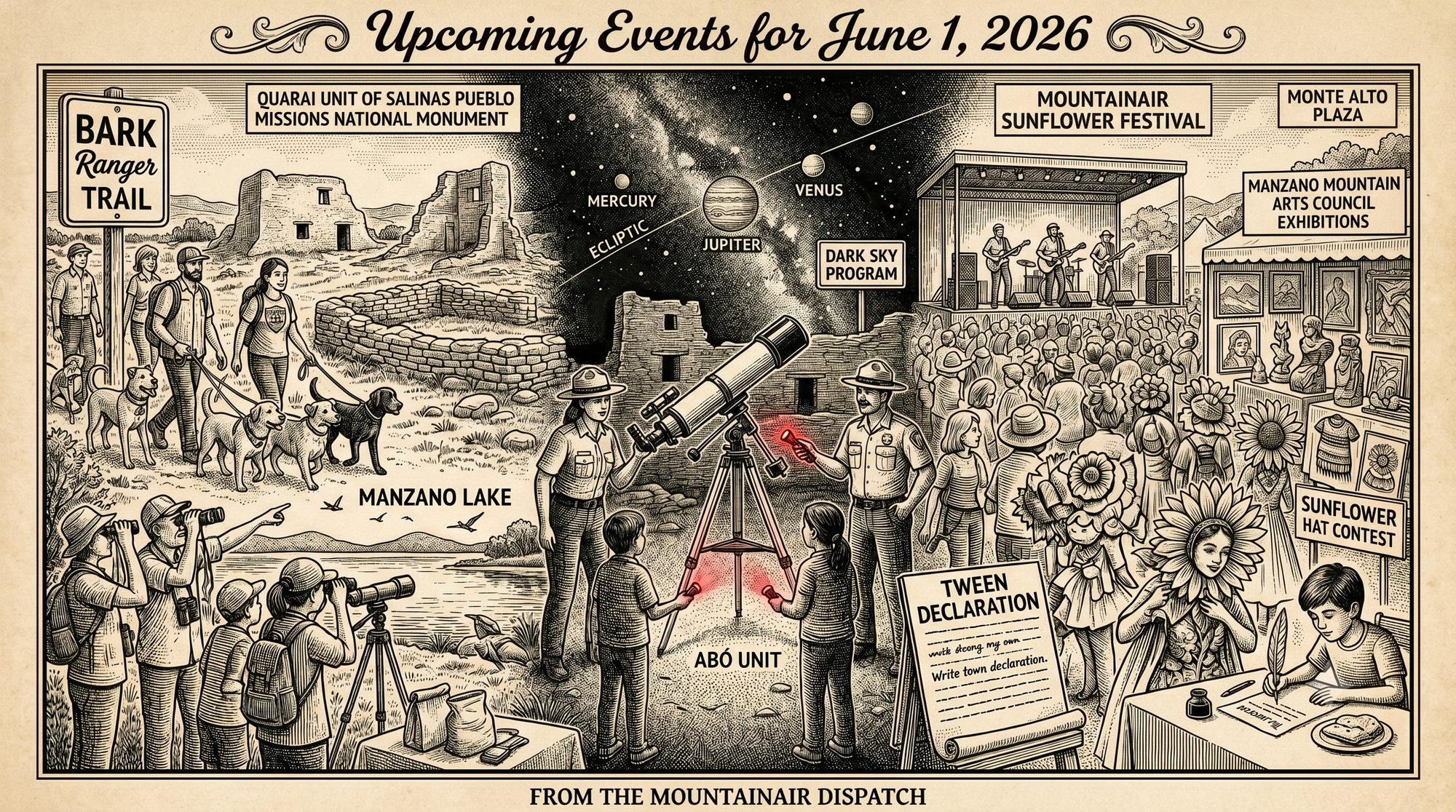 Upcoming Events for June 1, 2026
