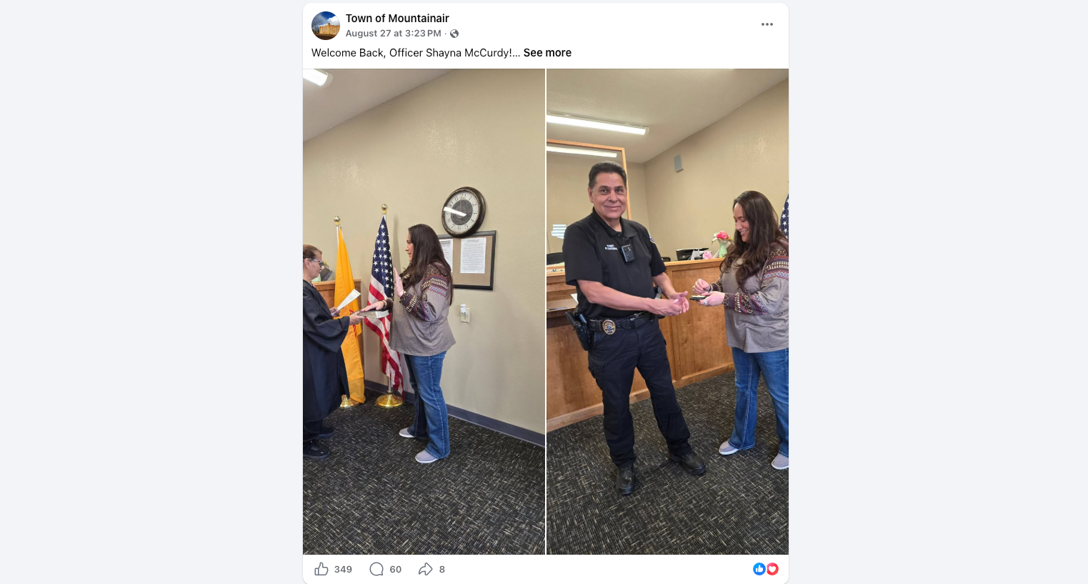 Mountainair council raises police reserve pay to $25 an hour after officer resigns over stipend dispute