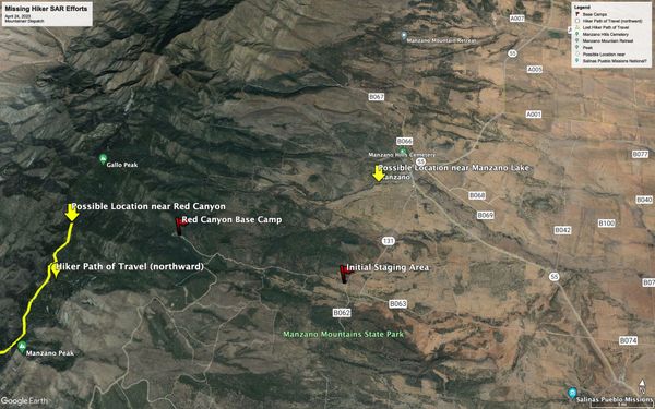 Volunteers Rescue Lost Hiker in Manzano Mountains