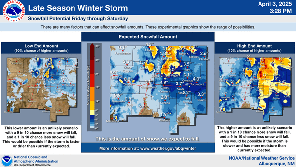 An Update Regarding the Projected Late-Season Storm
