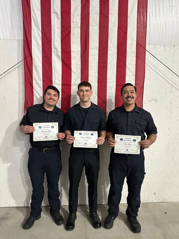 Three Torrance County Fire and EMS Members Complete EMT Training