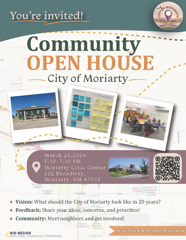 Moriarty Community Open House Event