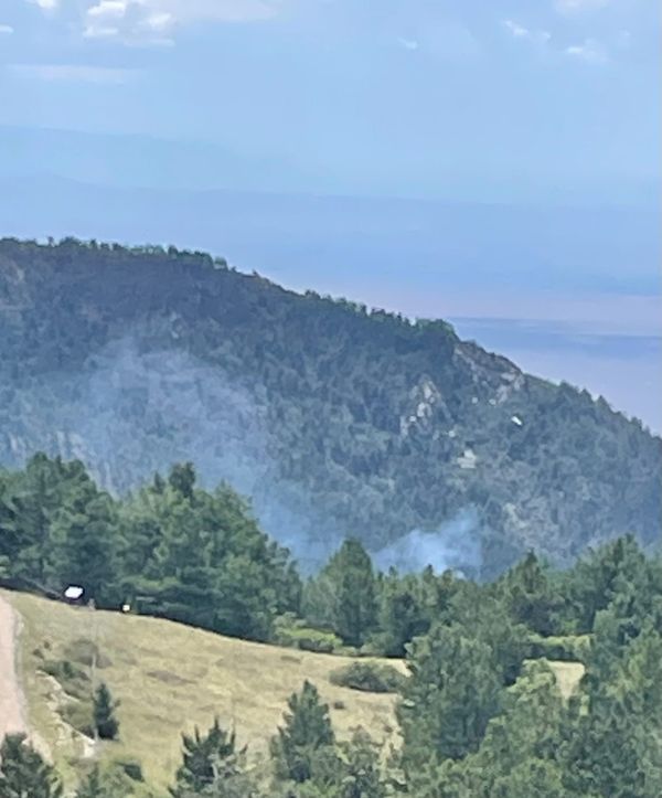 Lightning sparks new wildfire in Manzano Mountain Wilderness, smoke visible from Mountainair