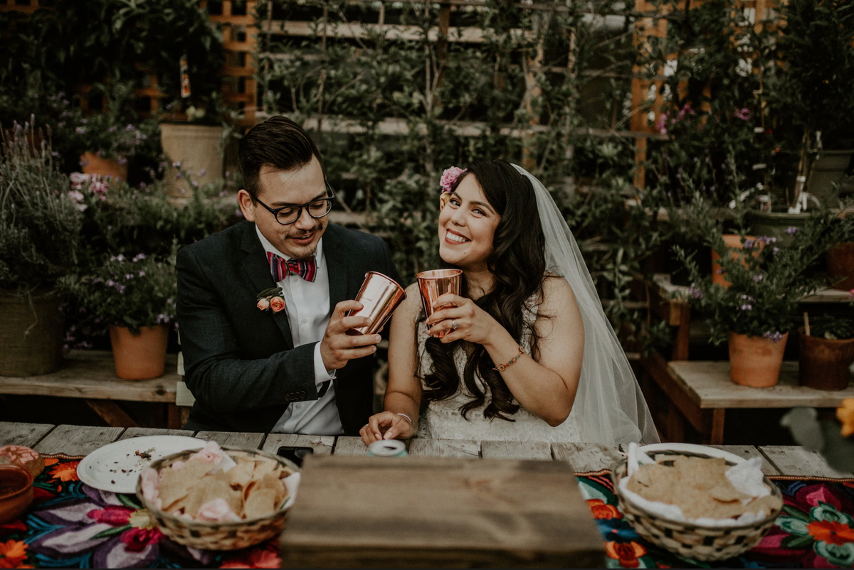 La boda residuo cero celebrada en un vivero de Cindy Villaseñor
