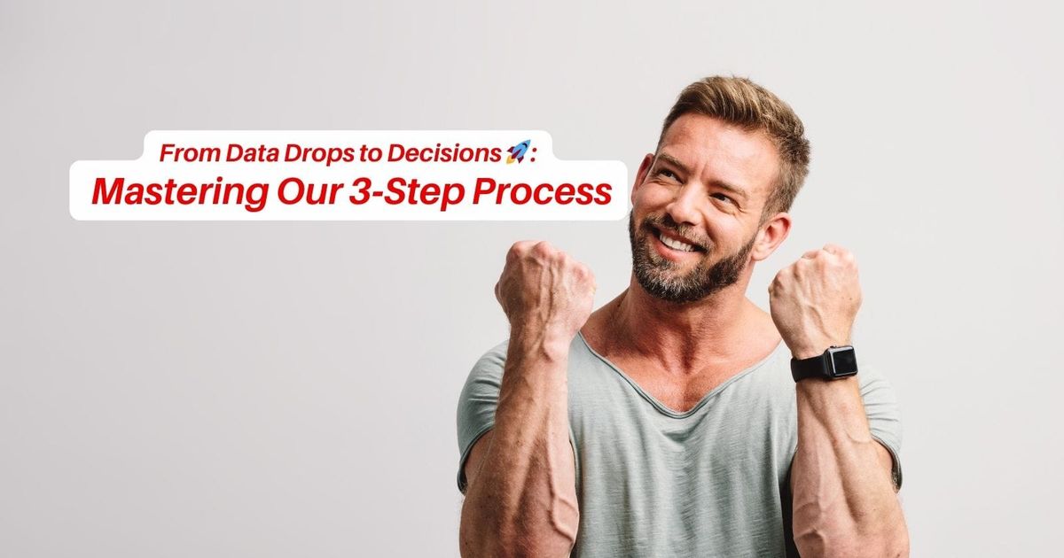 From Data Drops to Decisions 🚀: Mastering Our 3‑Step Process