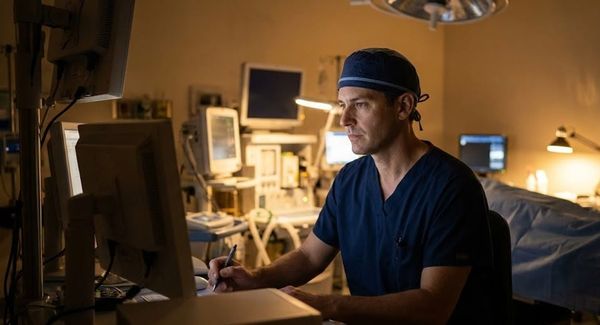 Nurse anesthetist on overnight call in a hospital setting