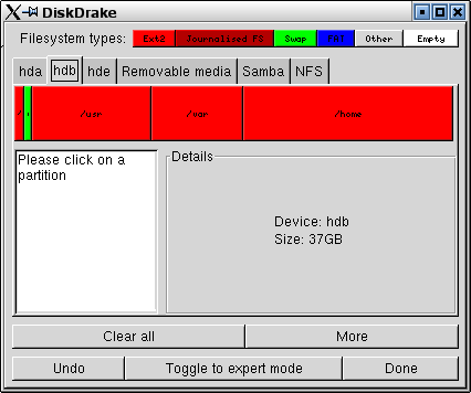 Diskdrake screenshot