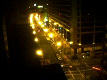 view from the hotel room, downtown San Francisco