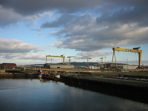 Samson & Goliath at the Harland and Woolf Shipyards, Belfast