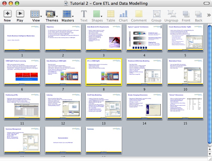Core ETL Slides using Apple Keynote
