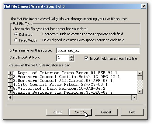 20-Flat File Wizard 1
