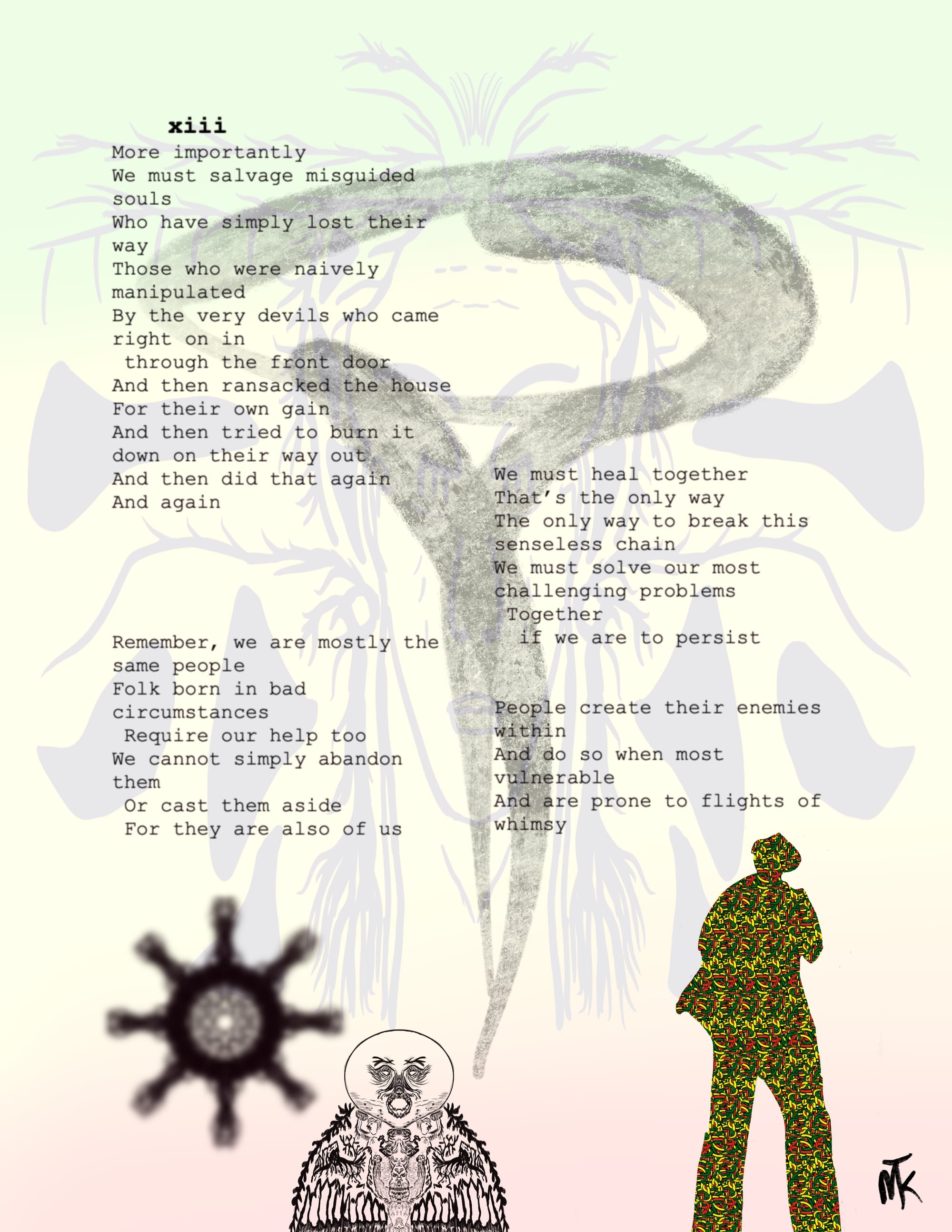 Text of Captain and Shepherd stanza 13 with some minor visuals