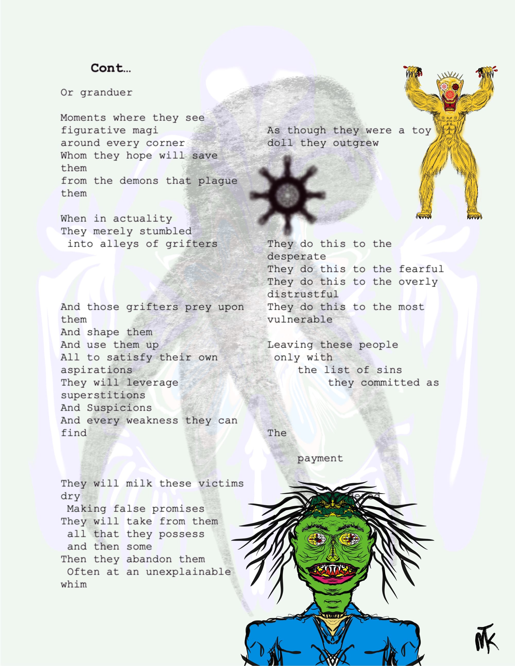 Text of Captain and Shepherd stanza 13 cont.. with some minor visuals