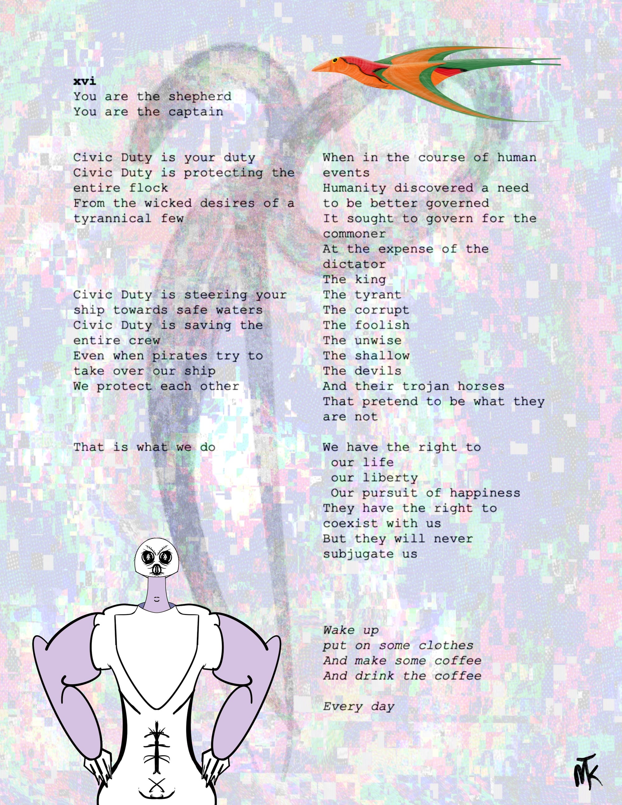 Text of Captain and Shepherd stanza 16 with some minor visuals