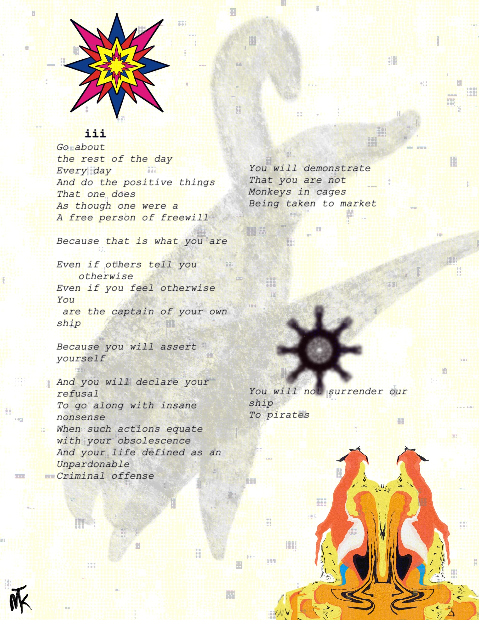 Text of Captain and Shepherd stanza 3 with some minor visuals