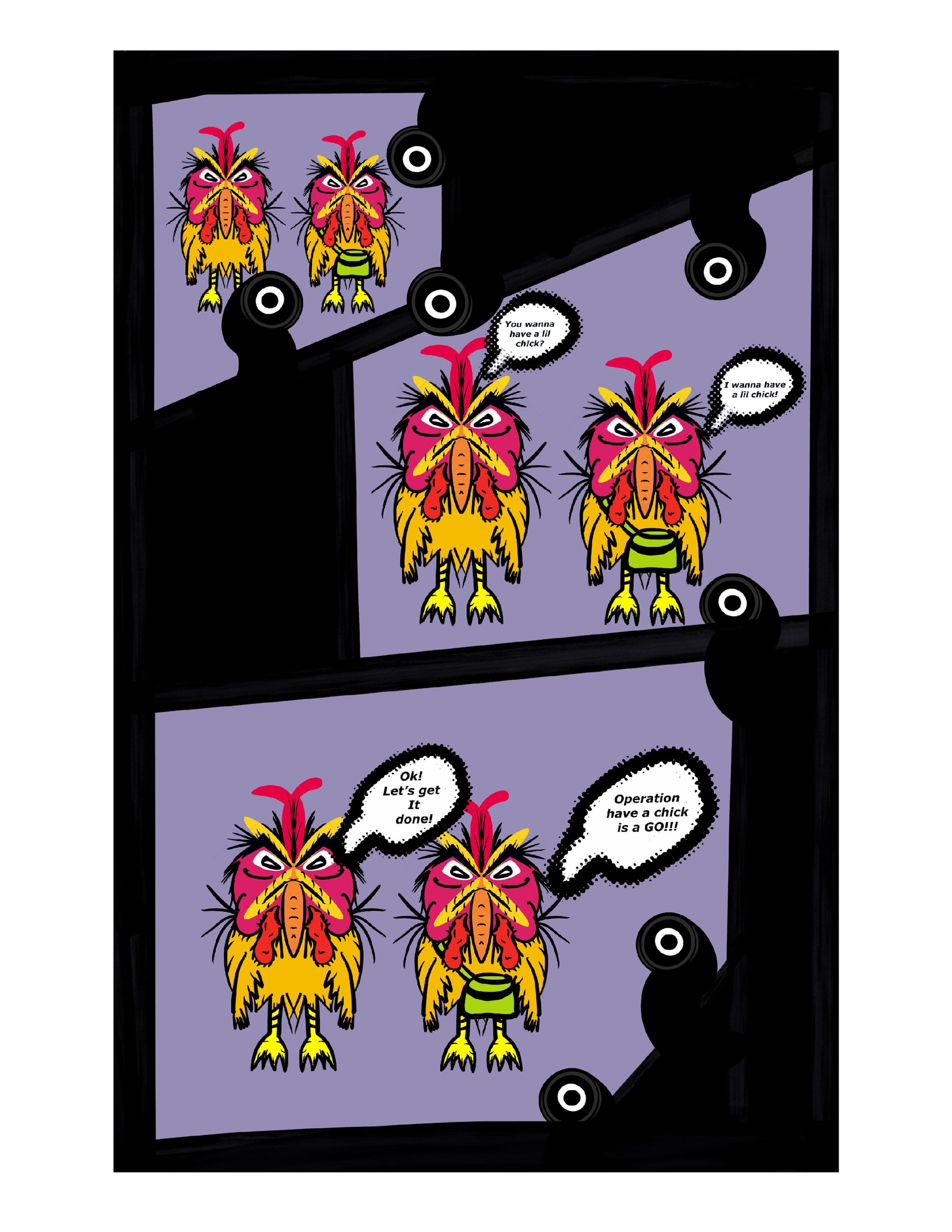 Itsa Chick page 1 (chicks and parasites)