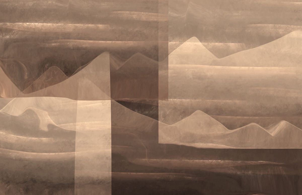 Abstract image suggestive of an arid landscape