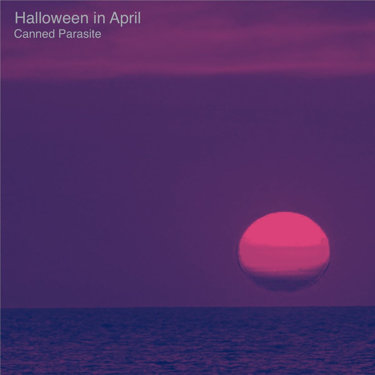 A dark menacing sun over a menacing ocean