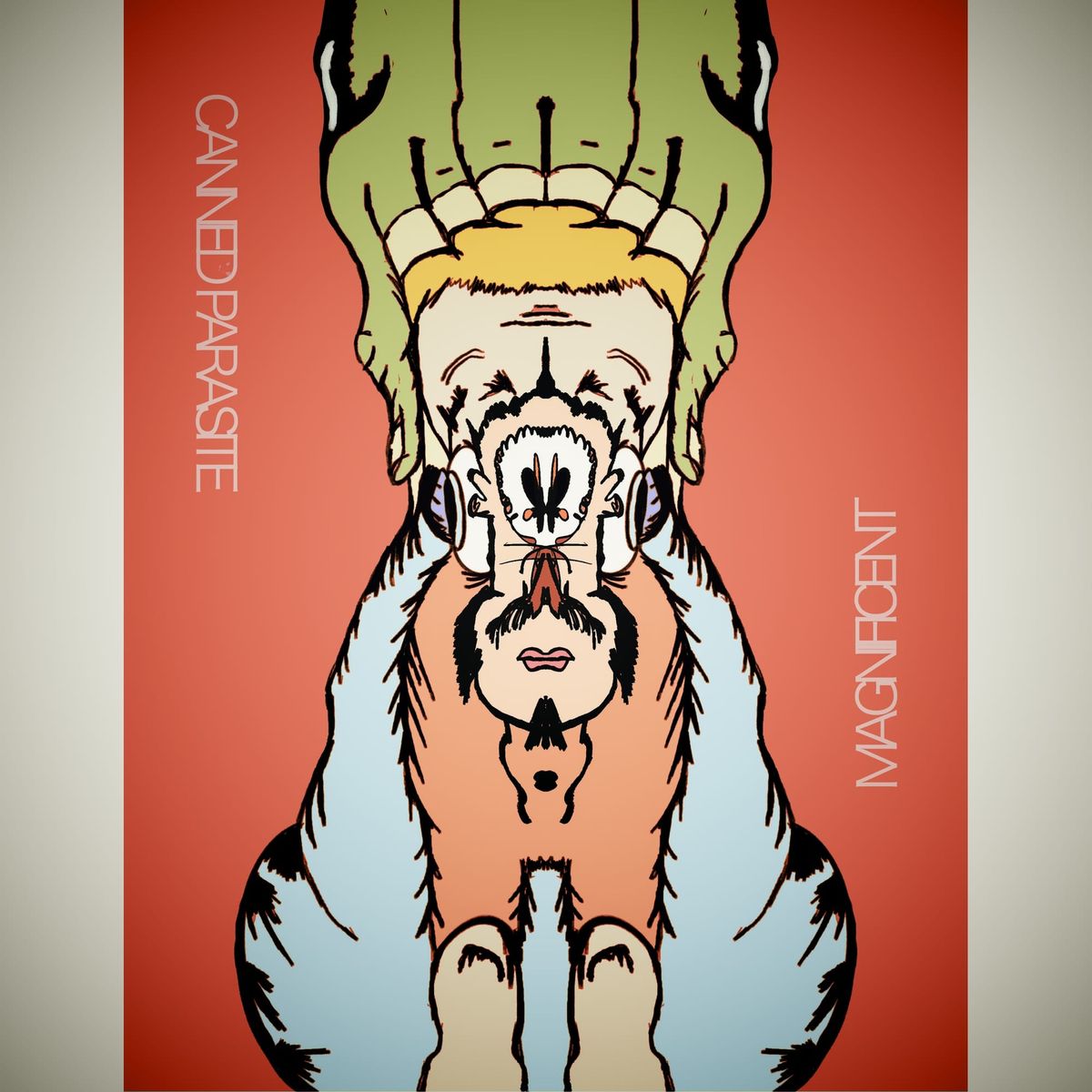 An abstraction of handlike gestures squidging a grotesque. All sic.