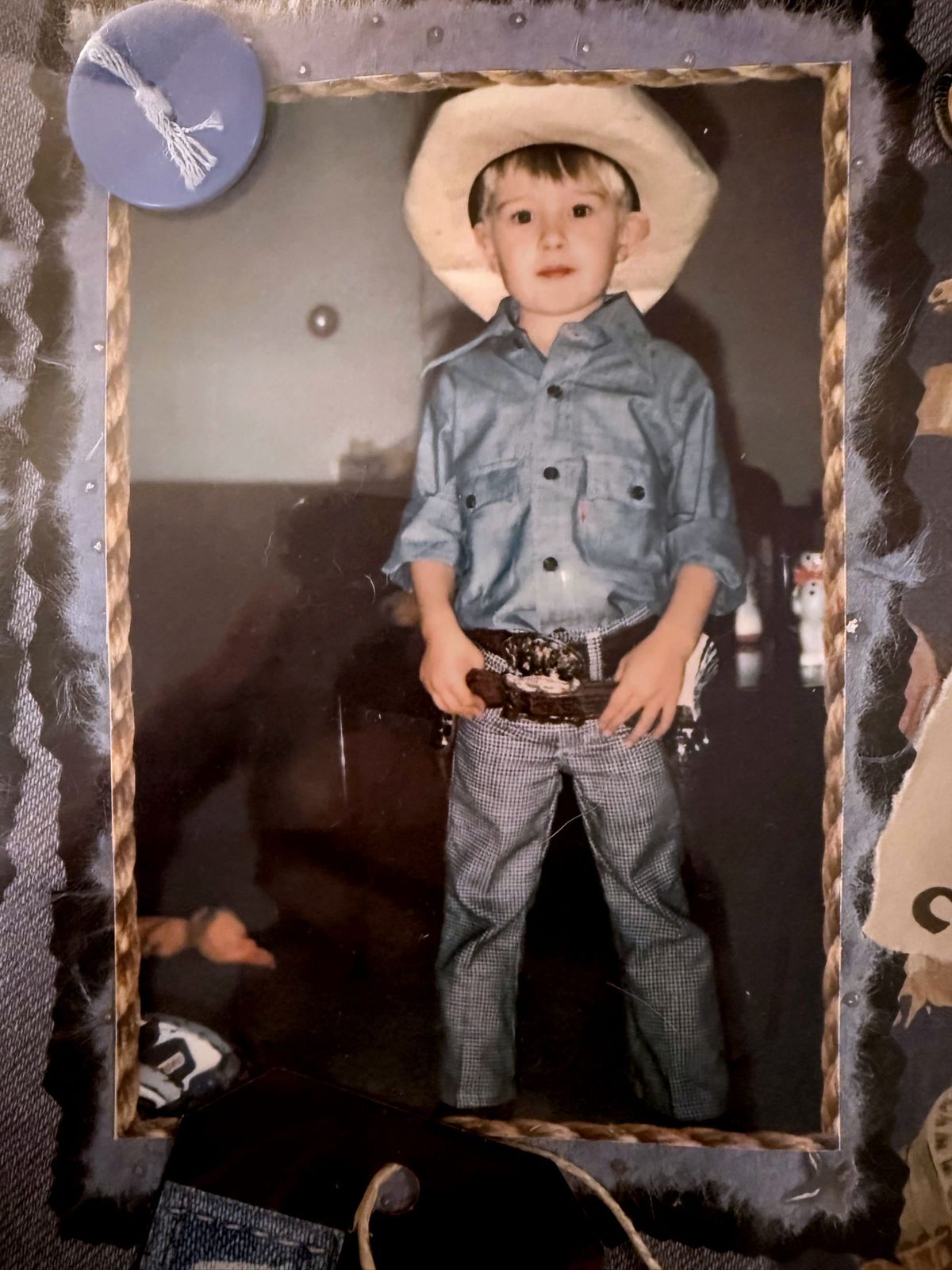 A picture mom took of the most dangerous gunfighter to ever walk the west.