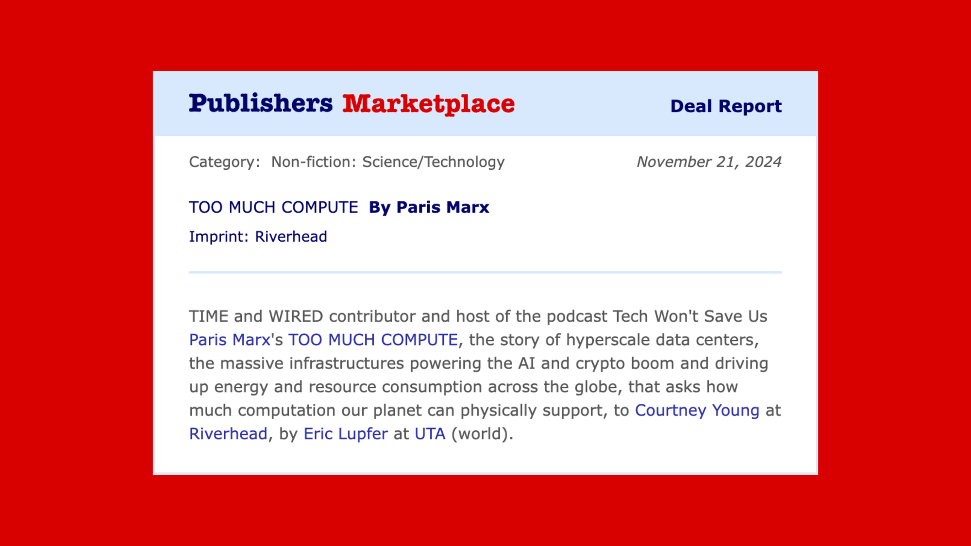 I’m writing a new book!