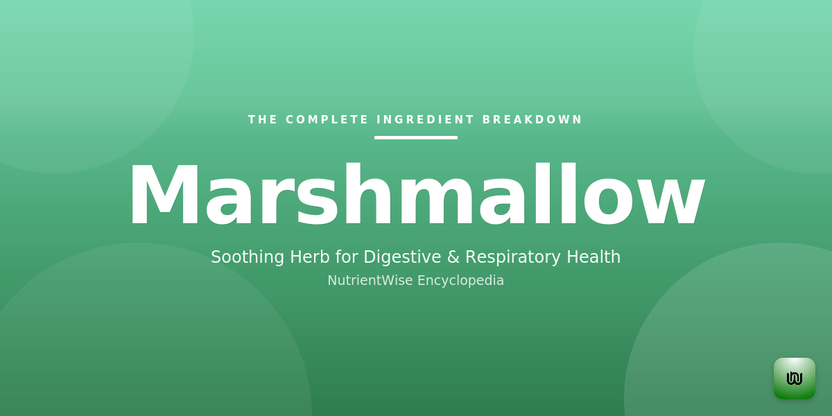 The Complete Ingredient Breakdown: Marshmallow