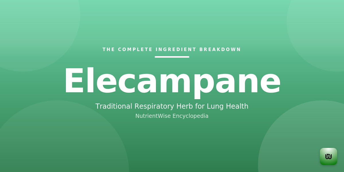 The Complete Ingredient Breakdown: Elecampane