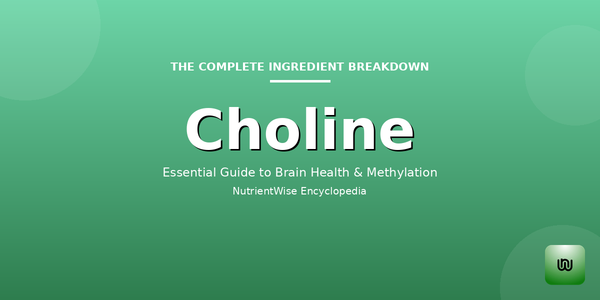 The Complete Ingredient Breakdown: Choline