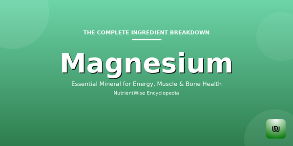 The Complete Ingredient Breakdown: Magnesium