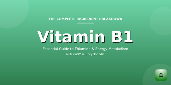 The Complete Ingredient Breakdown: Vitamin B1