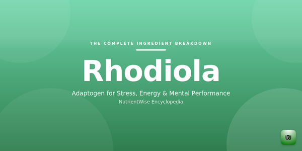 The Complete Ingredient Breakdown: Rhodiola Rosea