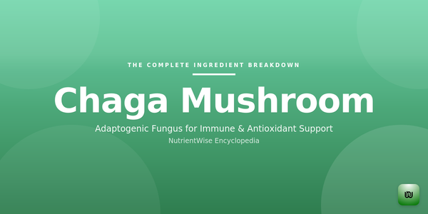 The Complete Ingredient Breakdown: Chaga Mushroom